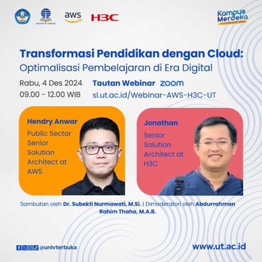 Foto judul Webinar Nasional Transformasi Pendidikan dengan Cloud